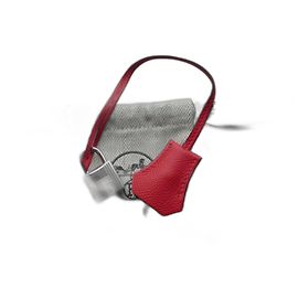 bell, pull tab and new hermès lock for hermès bag dustbag Red