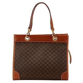 Céline-Celine Macadam Handbag Tote Bag-Brown