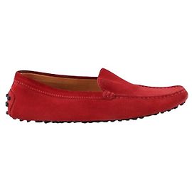 Tod's Wildleder-Mokassins Rot