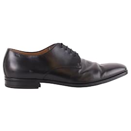 Hugo Boss-Lace-up leather shoes-Black