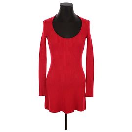 Courreges Robe rouge Rouge