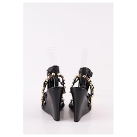 Balenciaga-Leather heels-Black