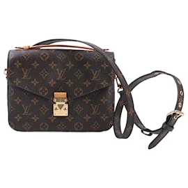 Louis Vuitton-Louis Vuitton Monogram Pochette Metis MM 2Way Handbag M44875-Brown