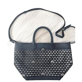 Bolsa Tote Fauré Le Page Daily Battle Azul Couro Azul