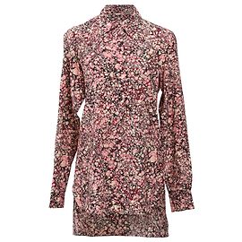 Camicia lunga stampata Victoria Beckham in viscosa multicolore Multicolore
