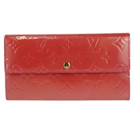 Louis Vuitton-Louis Vuitton Portefeuille Sarah Long Wallet-Pink,Golden