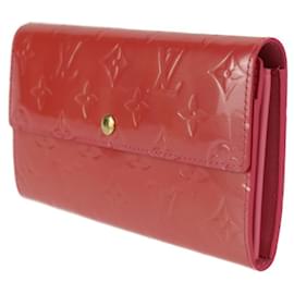 Louis Vuitton-Louis Vuitton Portefeuille Sarah Long Wallet-Pink,Golden