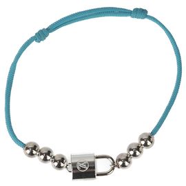 Bracciale charm con perline Lockit Louis Vuitton Argento Blu