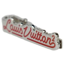 Louis Vuitton-Clips de gravata LV Squared da Louis Vuitton-Prata,Vermelho