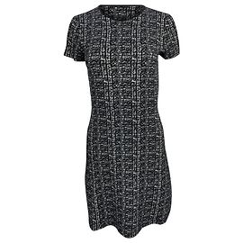 Theory Branteen Mini Kleid aus schwarzer Merinowolle Schwarz