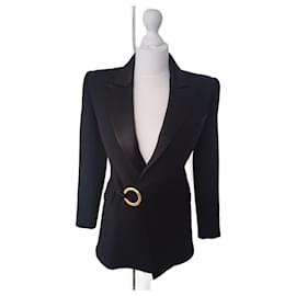 Balmain Tailored Jacket Black Wool Black