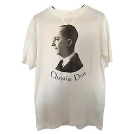 DIOR Tee shirt coton blanc collector Taille M / Printemps Eté 2024 Blanc