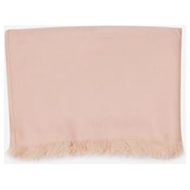 Hermès-Light pink H shawl scarf-Pink