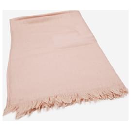Hermès-Light pink H shawl scarf-Pink