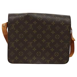 Louis Vuitton-LOUIS VUITTON Monogram Cartouchiere GM Shoulder Bag Vintage M51252 LV Auth 98771-Monogram