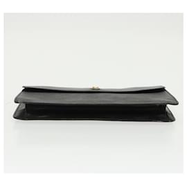 Louis Vuitton-LOUIS VUITTON Epi Montaigne 27 Clutch Bag Black M52652 LV Auth ar12863-Black