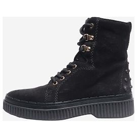 Tod's Schwarze Schnürstiefeletten - Größe EU 36 Schwarz