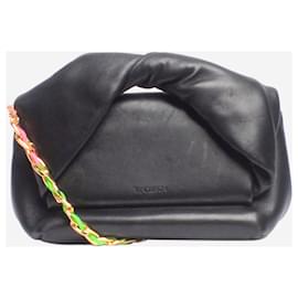JW Anderson-Black twister shoulder bag-Black