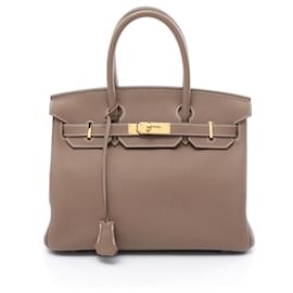 Hermès-Sac à main Hermes Birkin 30 Togo Beige-Beige