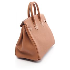 Hermès-Sac à main Hermès Birkin 25 Togo marron-Marron