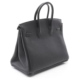 Hermès-Sac à main Hermès Birkin 25 Togo Noir-Noir