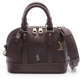Louis Vuitton-Louis Vuitton Alma 25 Leather Handbag M24520-Brown