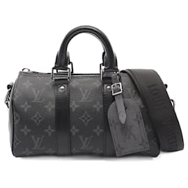 Louis Vuitton-Louis Vuitton Keepall Bandouliere 25 Handbag M46271-Grey