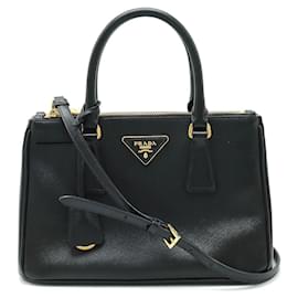 Prada-Prada Saffiano Leather 2WAY Handbag BN2316-Black