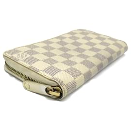 Louis Vuitton-Louis Vuitton Zippy Wallet Damier Azur Ivory N60019-White