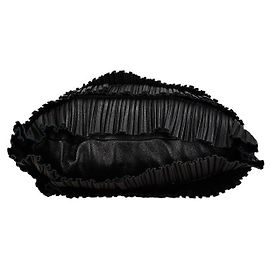 Armani Fringe Leather Tote Bag Black