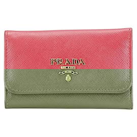 Prada-Prada Saffiano Leather Key Case 1PG222-Pink