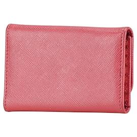 Prada-Prada Saffiano Leather Key Case 1PG222-Pink