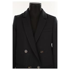 SéZane-Wool blazer-Black