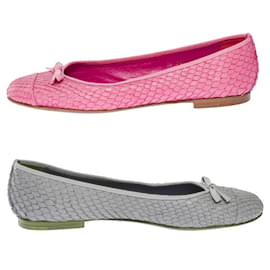Autre Marque-NON SIGNED Shoe / UNSIGNED in Python Pink - 102240-Pink