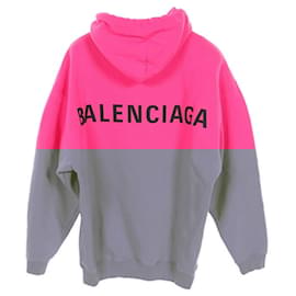 Balenciaga-Balenciaga Cotton Hoodie 570798-Pink