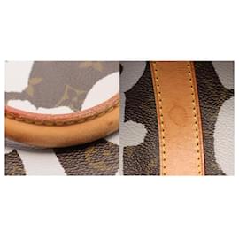 Louis Vuitton-Louis Vuitton Monogram Graffiti Keepall 50 Boston Bag-Brown