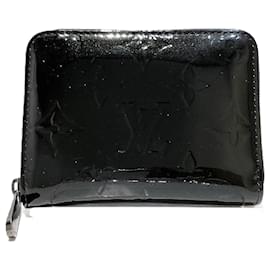 Louis Vuitton-Louis Vuitton Vernis Zippy Coin Purse M90077-Black