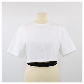ALEXANDER MCQUEEN Top T.FR Cotone Rosso