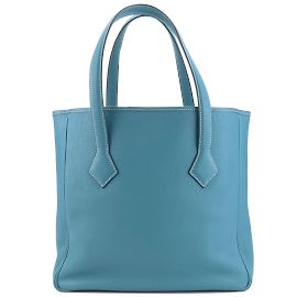 Hermès Bolsa Tote Hermes Victoria Cabas 32 Azul