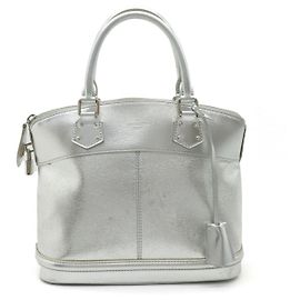 Bolsa Louis Vuitton Suhali Lockit PM M95541 Prata