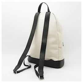 Balenciaga-Balenciaga Canvas Leather Backpack Black-Black