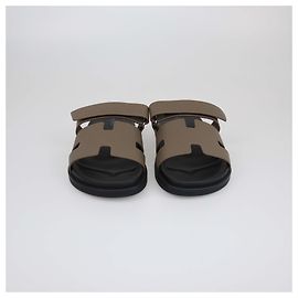 Hermès Hermes Etoupe Epsom Chypre Sandals Other