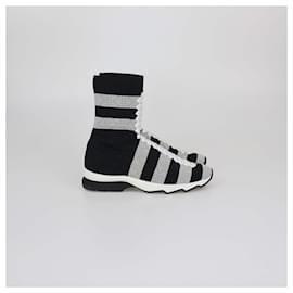 Fendi-FENDI Trainers T.EU  Cloth-Black
