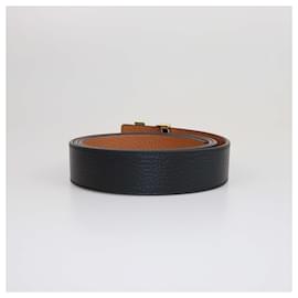 Louis Vuitton-LOUIS VUITTON Belts T.cm  Leather-Black