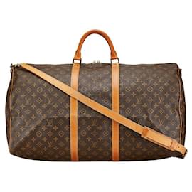 Louis Vuitton-Louis Vuitton Monogram Keepall Bandouliere 60 Bag-Brown