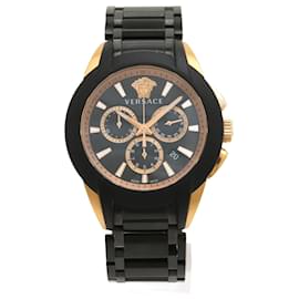 Versace-Versace Medusa Chronograph Quartz Watch-Black