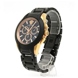 Versace-Versace Medusa Chronograph Quartz Watch-Black