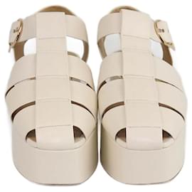 Autre Marque-NON SIGNE / UNSIGNED Sandals T.EU  Leather-Cream