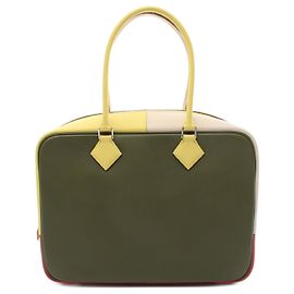 Hermès Hermes Plume 32 Handbag Green Multicolor Green