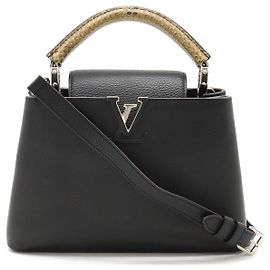 Louis Vuitton Capucines BB Handbag Black N92040 Black